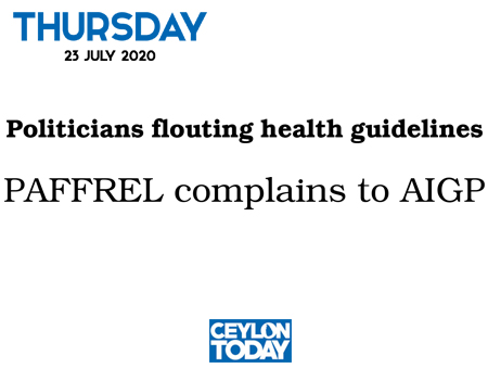 Politicians flouting health guidelines PAFFREL complains to AIGP 
